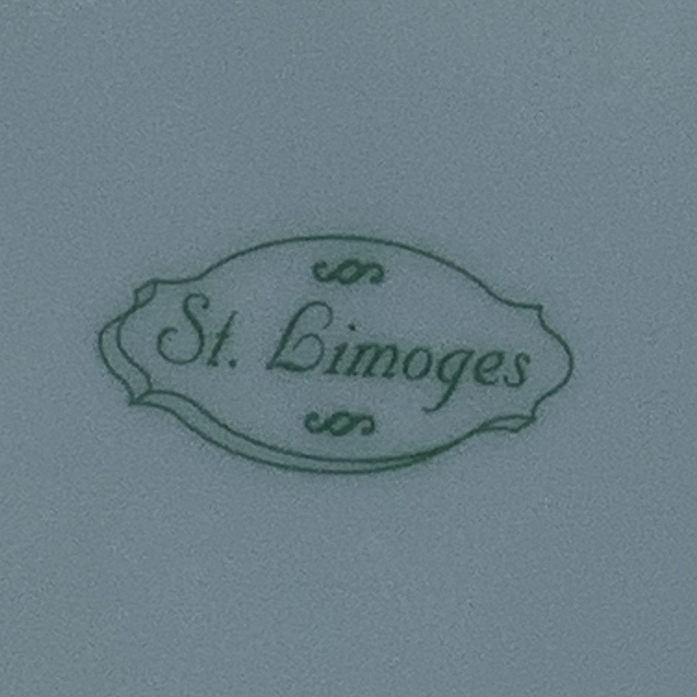 St. Limoges 7 1/2” Plate with Egg Design - Picture 4 of 4